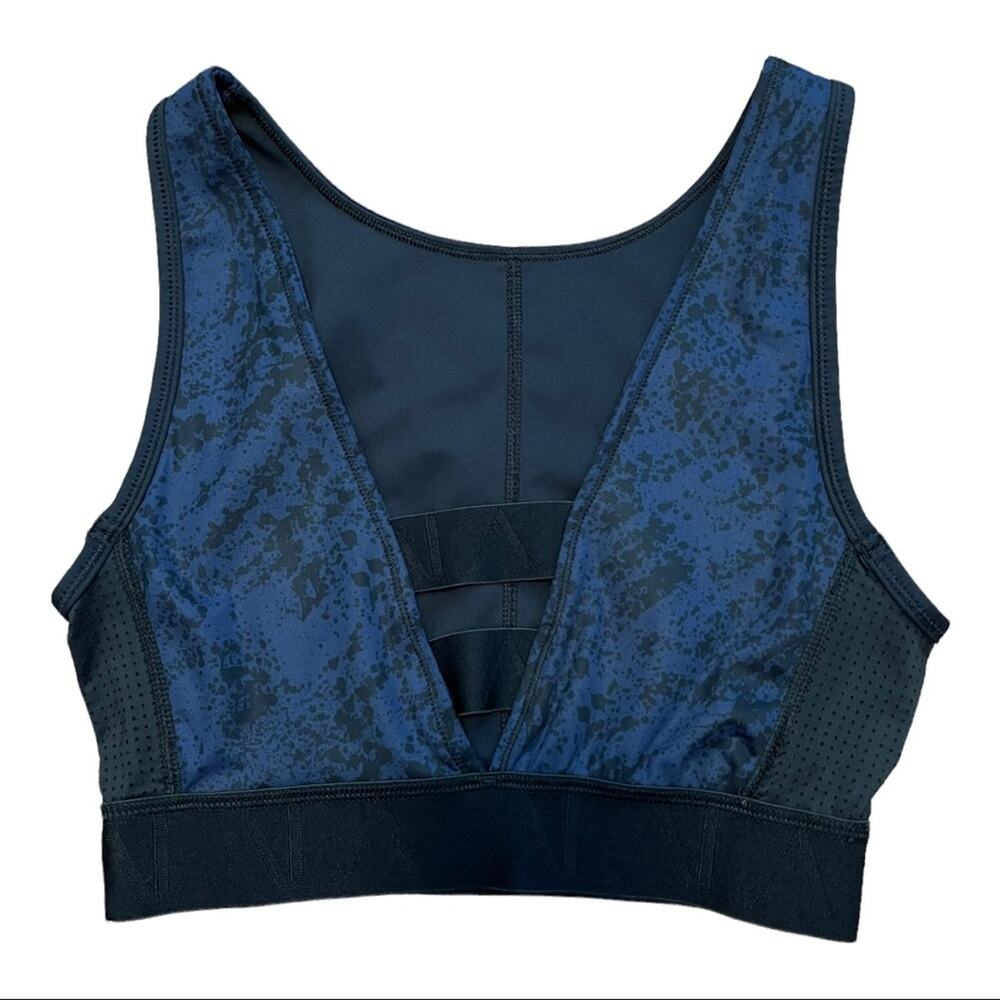 Alala Kea Sports Bra in Navy/Black Print Small